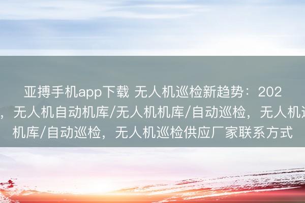 亚搏手机app下载 无人机巡检新趋势：2026年靠谱厂家一览无余，无人机自动机库/无人机机库/自动巡检，无人机巡检供应厂家联系方式