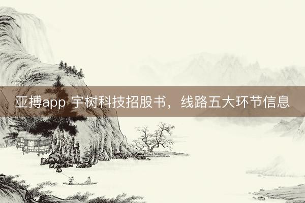 亚搏app 宇树科技招股书，线路五大环节信息