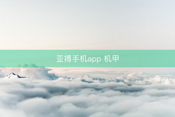 亚搏手机app 机甲