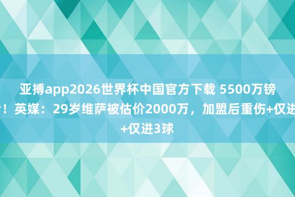 亚搏app2026世界杯中国官方下载 5500万镑血亏！英媒：29岁维萨被估价2000万，加盟后重伤+仅进3球