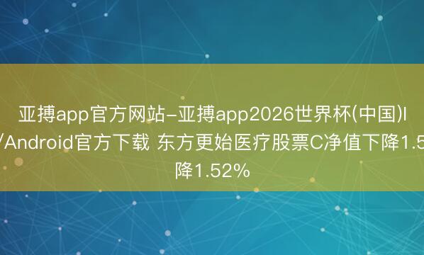 亚搏app官方网站-亚搏app2026世界杯(中国)IOS/Android官方下载 东方更始医疗股票C净值下降1.52%
