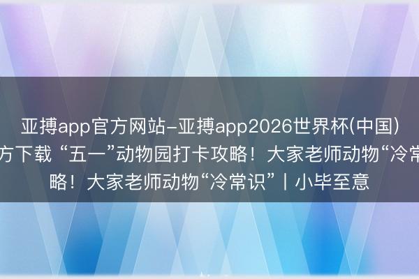 亚搏app官方网站-亚搏app2026世界杯(中国)IOS/Android官方下载 “五一”动物园打卡攻略！大家老师动物“冷常识”丨小毕至意