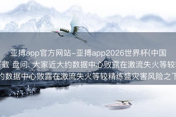 亚搏app官方网站-亚搏app2026世界杯(中国)IOS/Android官方下载 盘问: 大家近大约数据中心败露在激流失火等较精练盛灾害风险之下